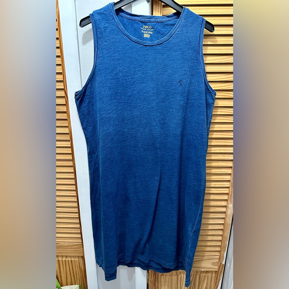 Polo Ralph Lauren - Blue Sleeveless Shirt Dress